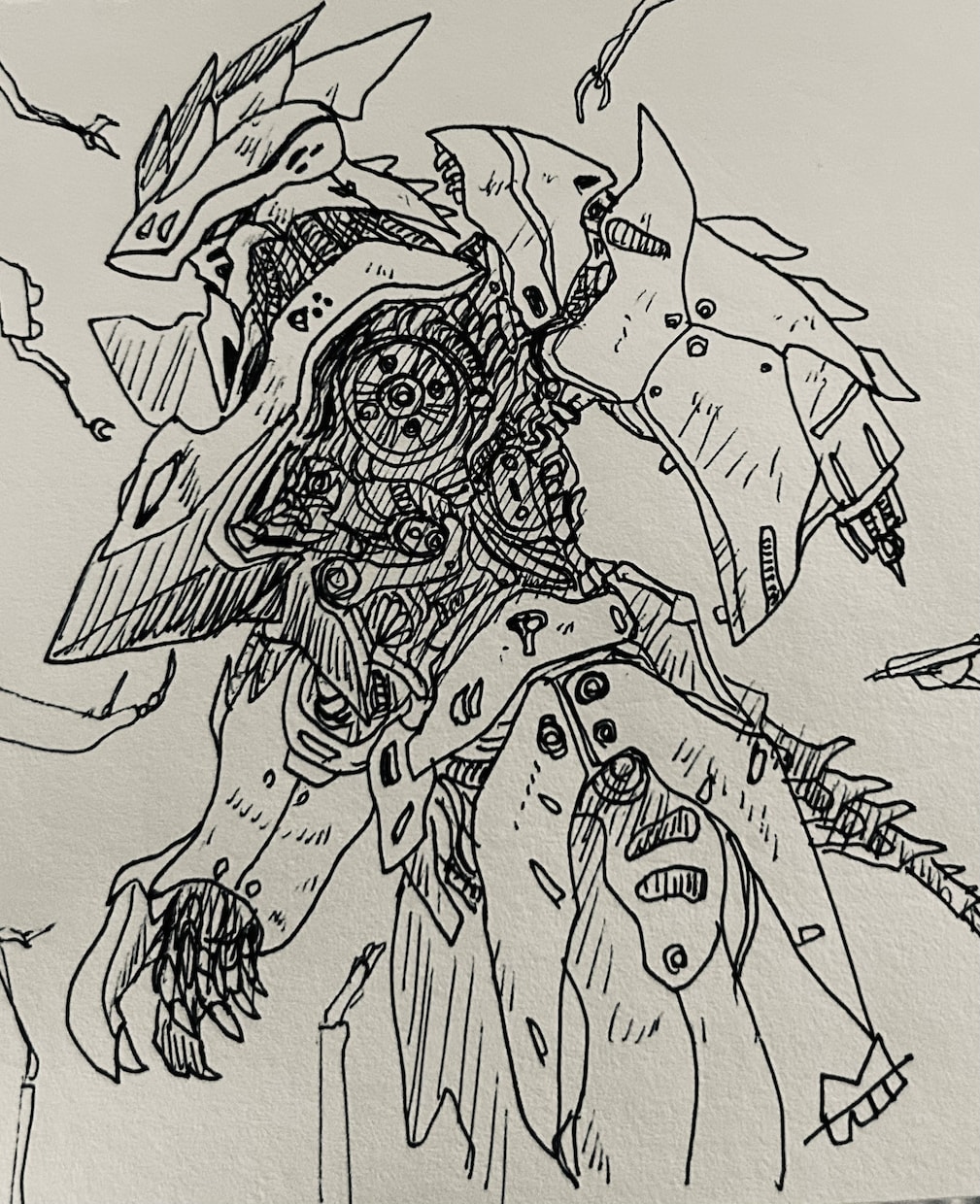 昔のロボットアニメが好きなので、がんばります ロボットデザインも得意ですが、キャラクターも描けます‼️ イメージ3