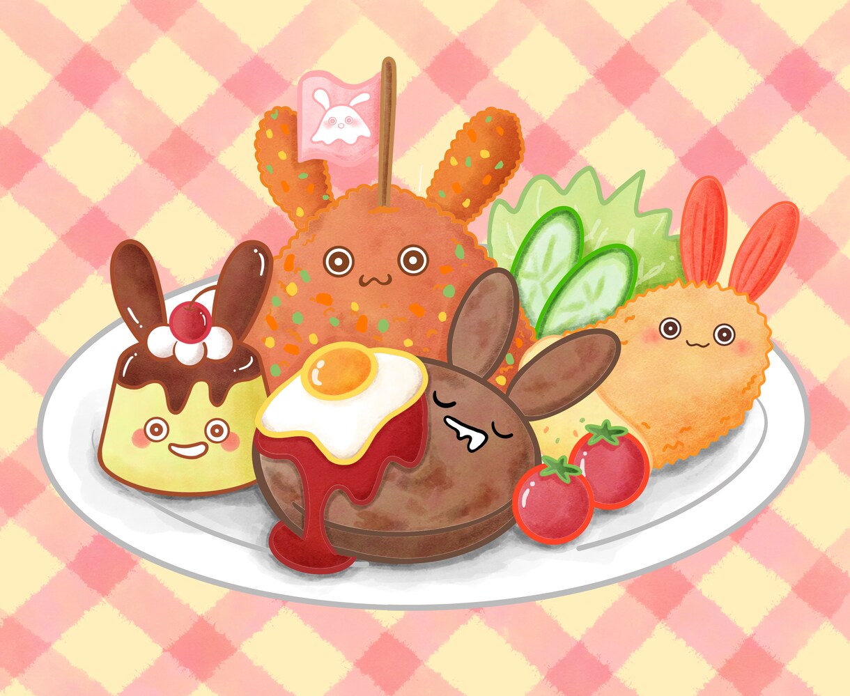食べ物のイラストやアイコン描きます 絵本のような、ゆるくて美味しそうな食べ物イラスト♡ イメージ4