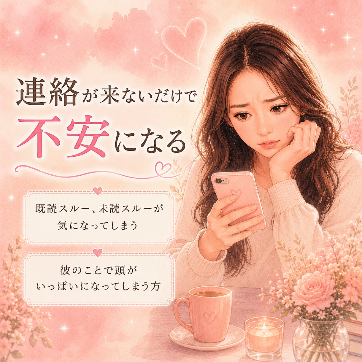 好きなのに苦しい恋の話聞きます 沼った恋の不安を一緒に整理します イメージ2