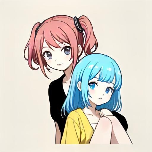 可愛い女の子たちを提供します 私にしか出せない可愛いらしいイラストを イメージ6