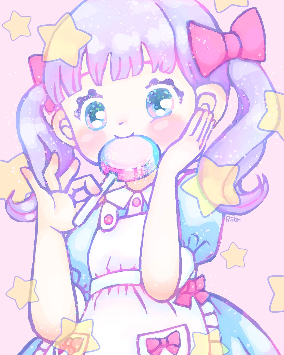 甘くて可愛いイラスト描きます ♡アイコンや一枚絵,キャラクターデザイン等♡※商用利用可 イメージ2