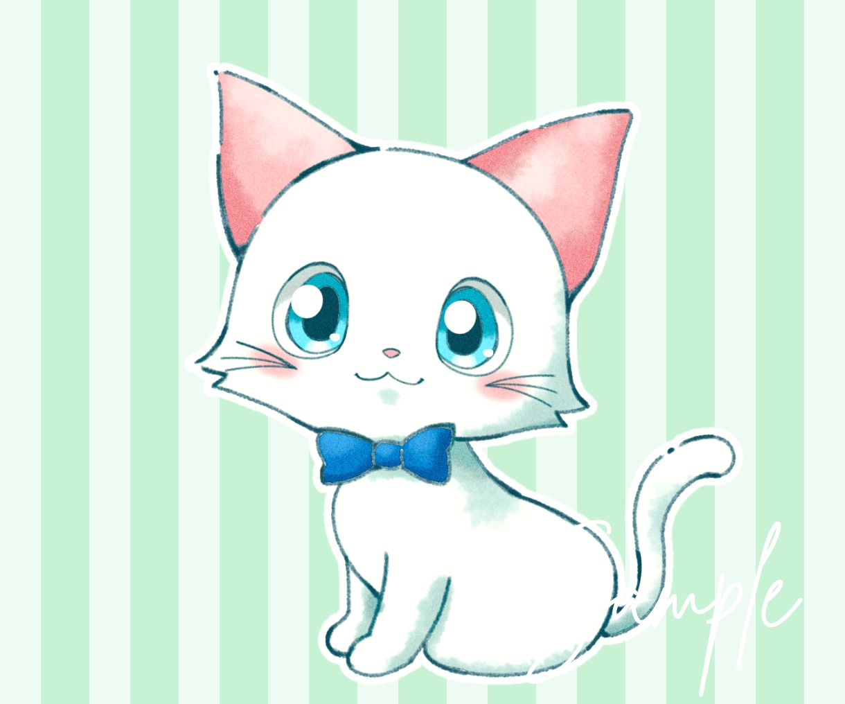 ふんわりかわいい♪猫ちゃんのイラストお描きします ラフ修正無制限！ペットイラスト、アイコン、グッズにオススメ◎ イメージ9