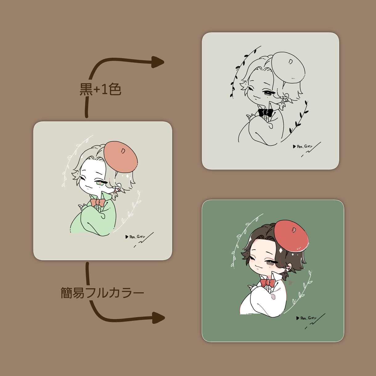 シンプルでおしゃれ、可愛い！ゆるいアイコン描きます アイコン以外(動画のサムネイル等)もご相談ください イメージ10