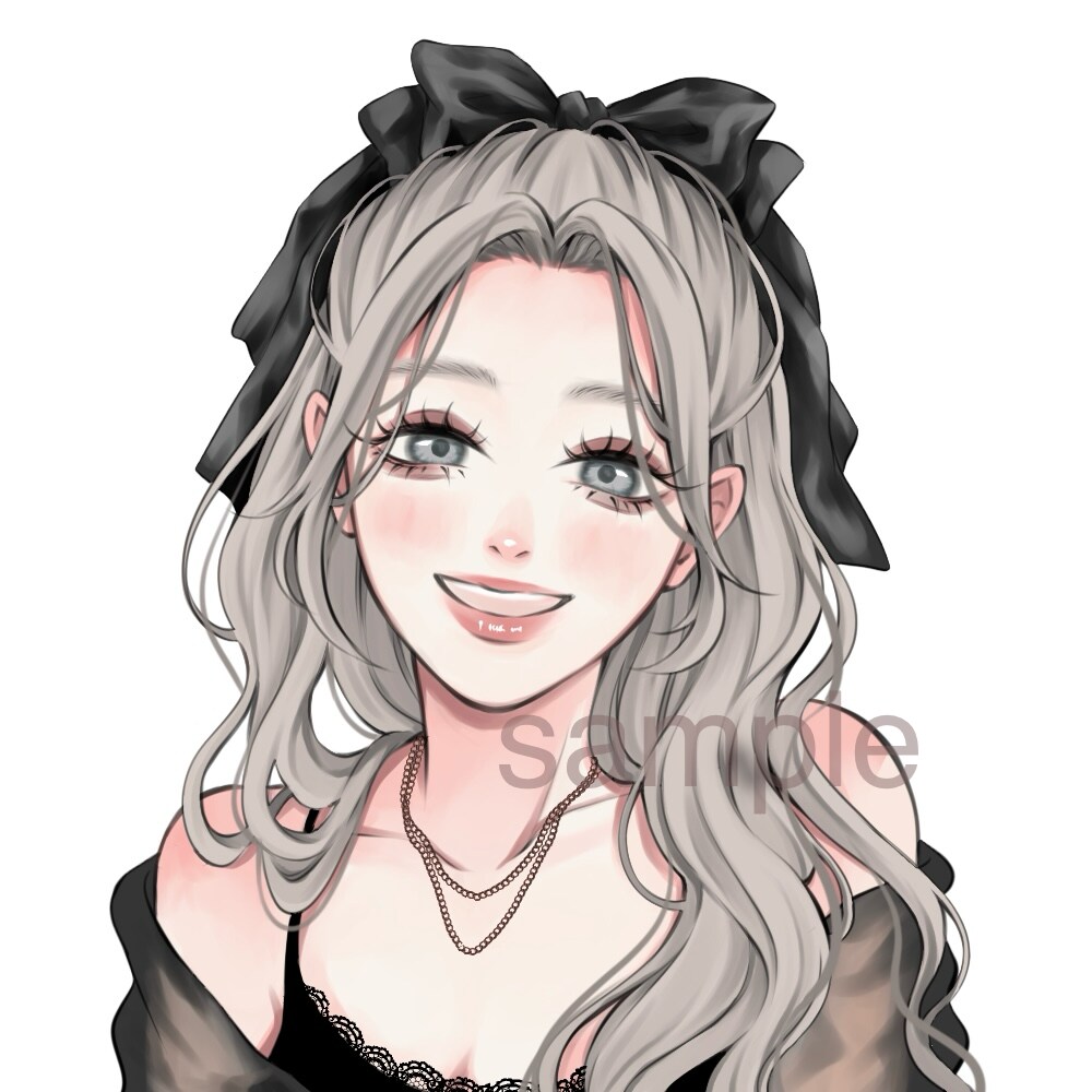 透明感×可愛い♡SNSで映えるアイコン描きます 【先着5名様のみ基本料金3000円！】女の子の理想を形に◎ イメージ5
