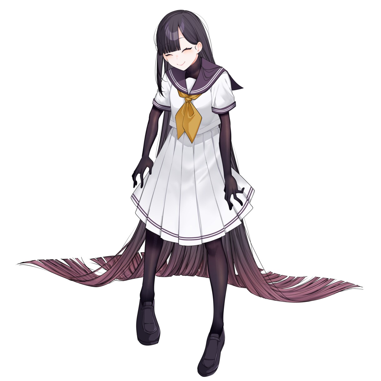 差分８種◆立ち絵販売します 黒髪のどこか不気味な女の子です！ イメージ6