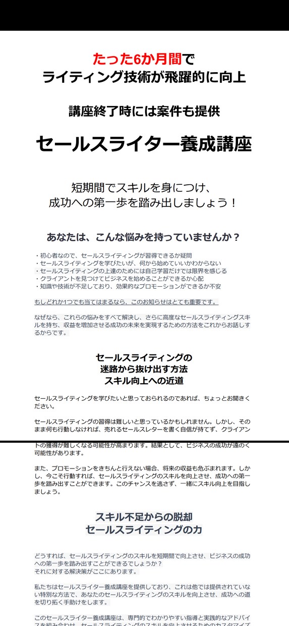 セールスレター作成の悩みをただちに解決します あなたの商品・サービスを的確・適切な言葉で輝かせます イメージ6