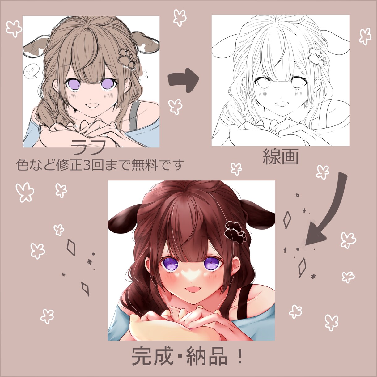ご要望に合わせたアイコンイラストお描きします SNSのアイコンに…お気軽にご相談ください！ イメージ3
