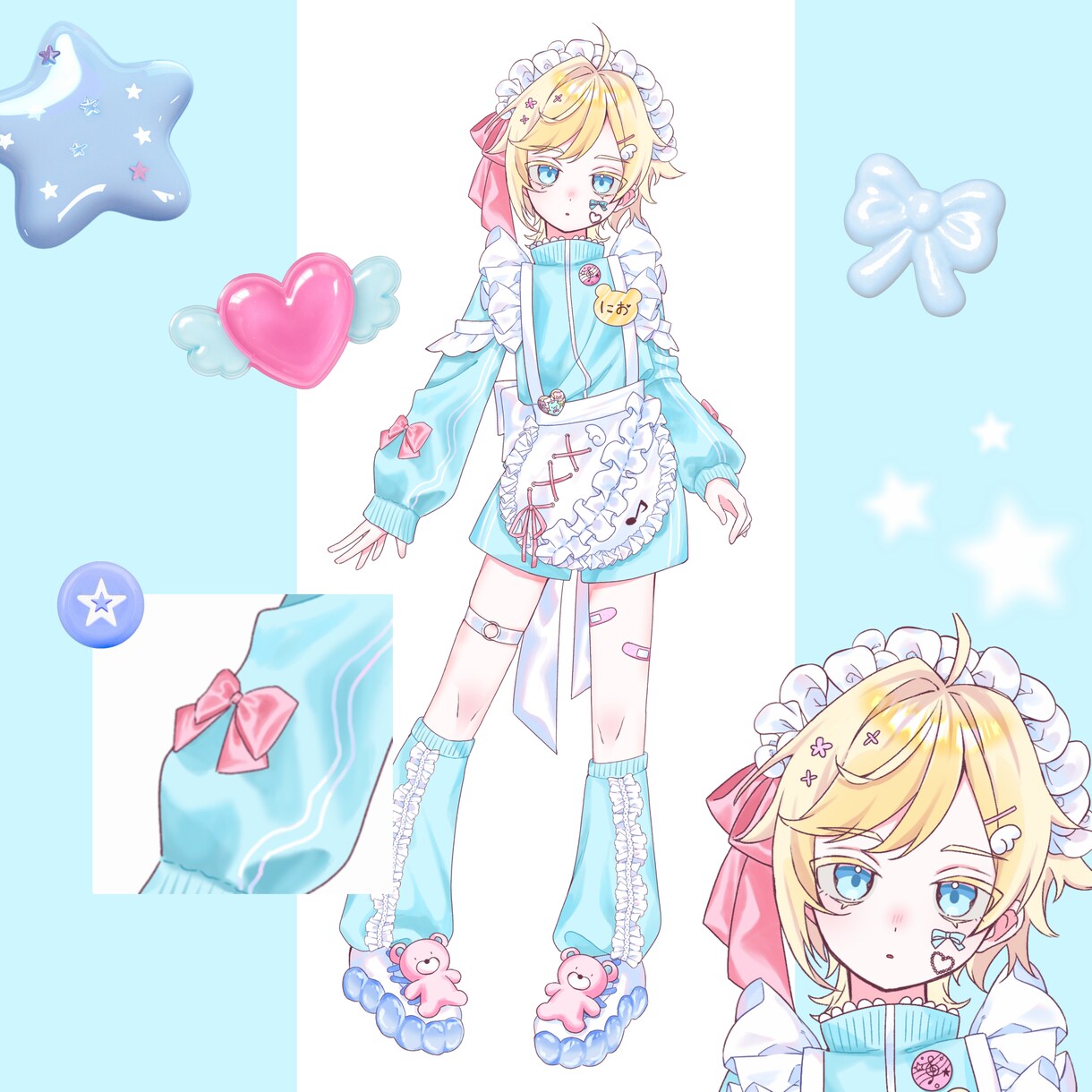 ポップで可愛いイラスト描きます アニメ調の絵でミニキャラから等身キャラまで描きます。 イメージ4