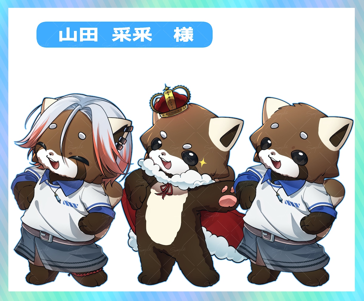最短15日★ポップなミニキャラSDお描きします 動画のワンポイントや、グッズ製作のお手伝いいたします★ イメージ5