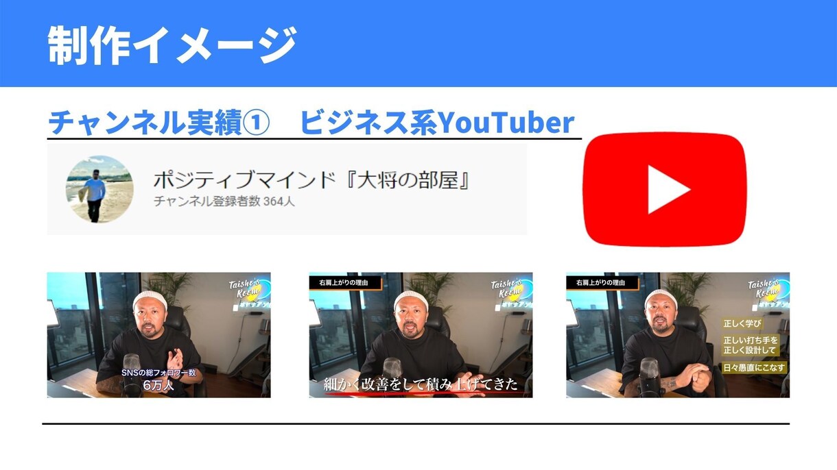 YouTube特化！動画制作代行いたします あなた専属の動画編集チームがサポートいたします！ イメージ6