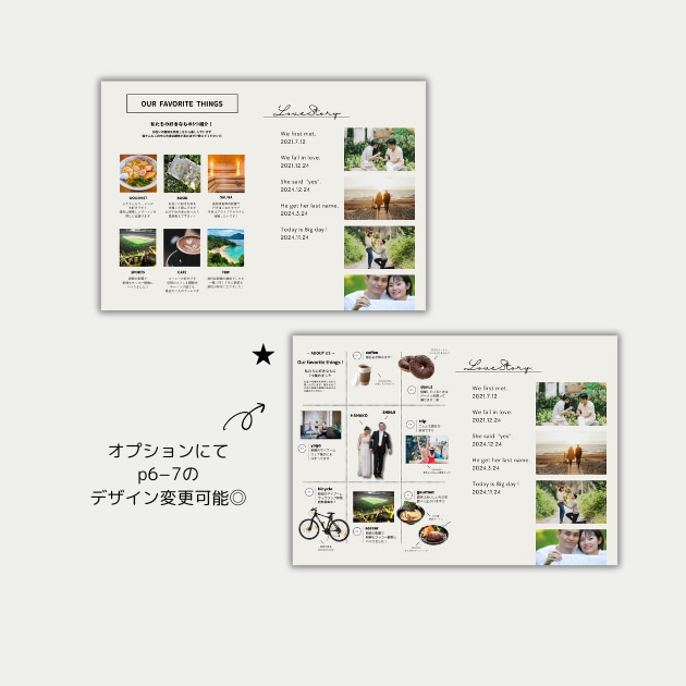洋書UNION風プロフィールブックが作れます 【Canva対応】結婚式プロフィールブック雑誌風テンプレート イメージ9