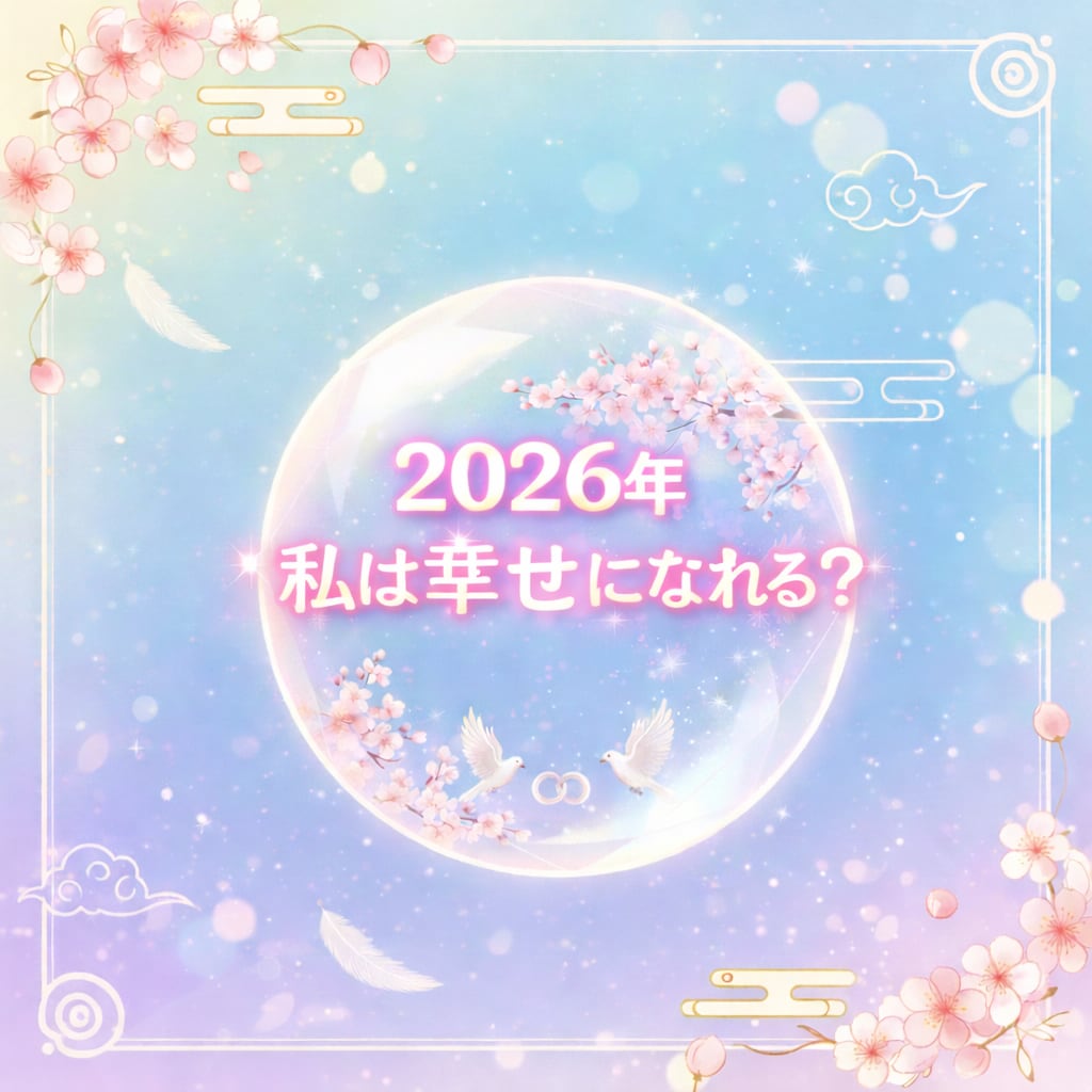 2026年は幸せになれる？【心と未来の霊視】ます 不安な未来に、心からの答えを導きます。 イメージ1