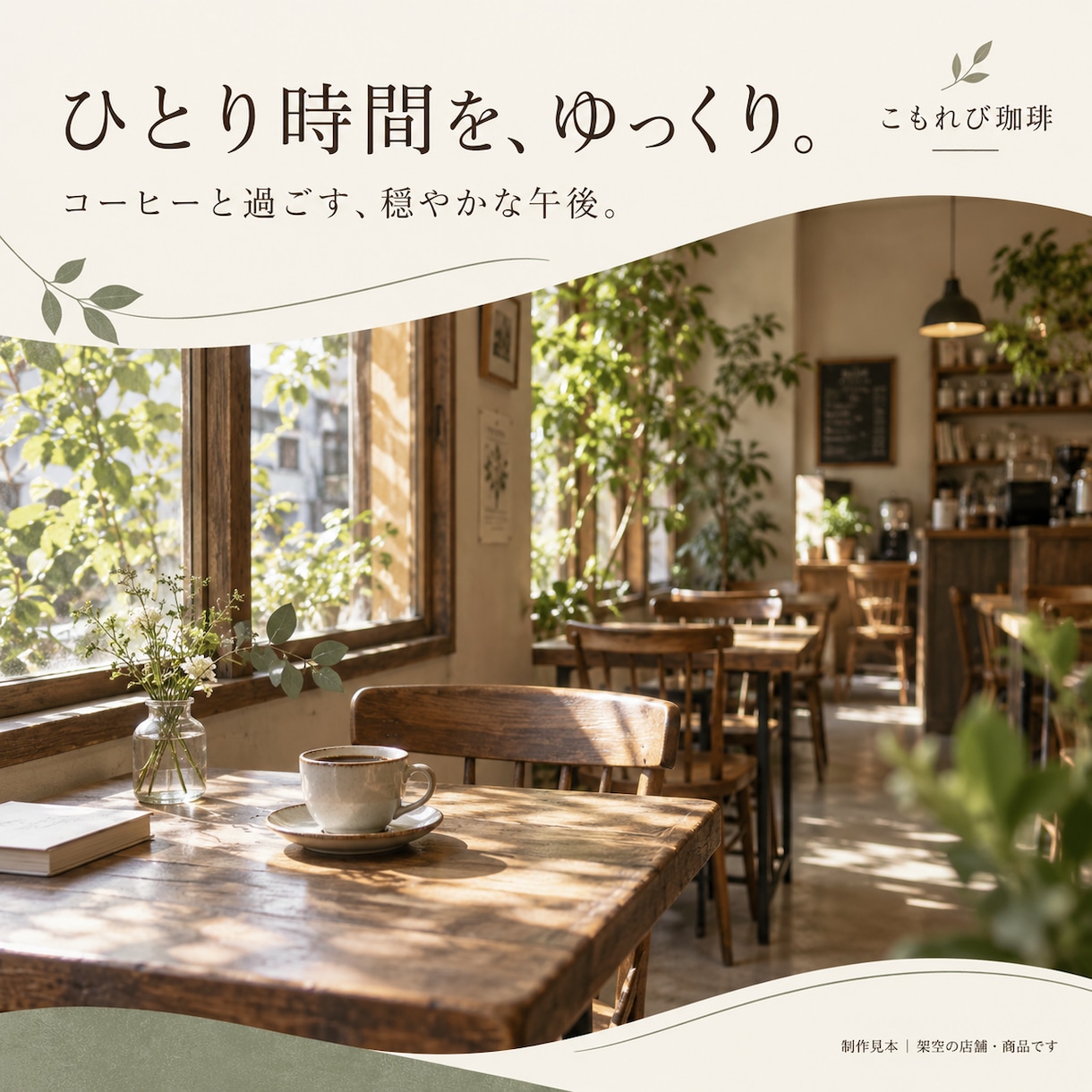 カフェのインスタ投稿画像と文章を作ります お店の写真から画像3枚＋投稿文3本を制作 イメージ3