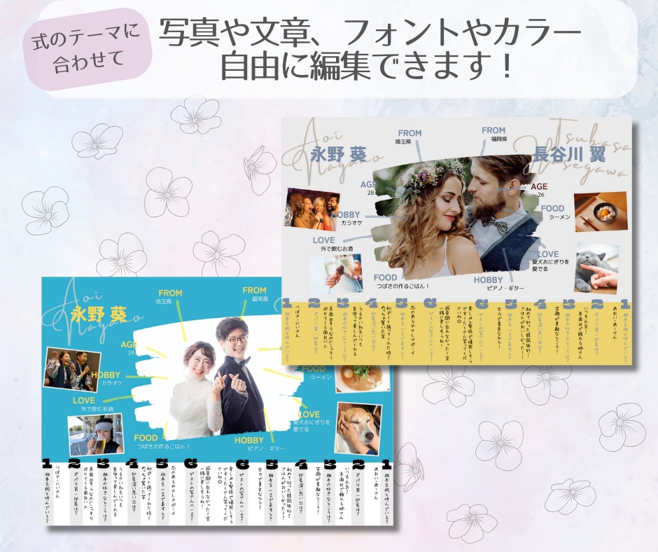 受付再開♪プロフィールブックテンプレ差し上げます タイトル文字プレゼント！スマホでオリジナルのブックが作れます イメージ5