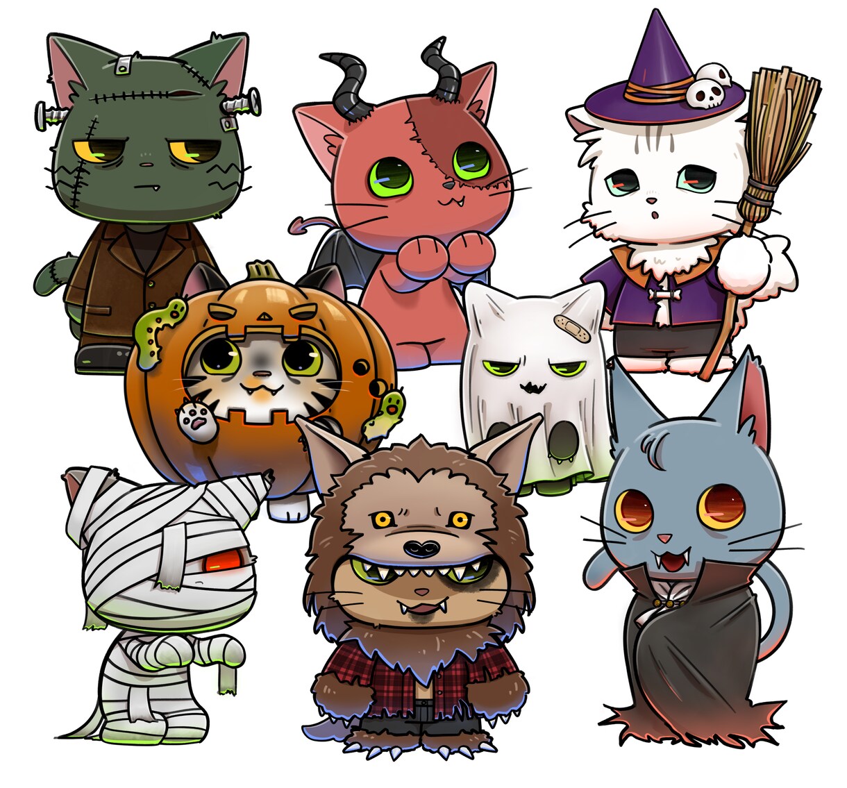 デフォルメ動物キャラクター制作します ペットの似顔絵、SNSアイコン、オリジナルキャラクターなど！ イメージ4