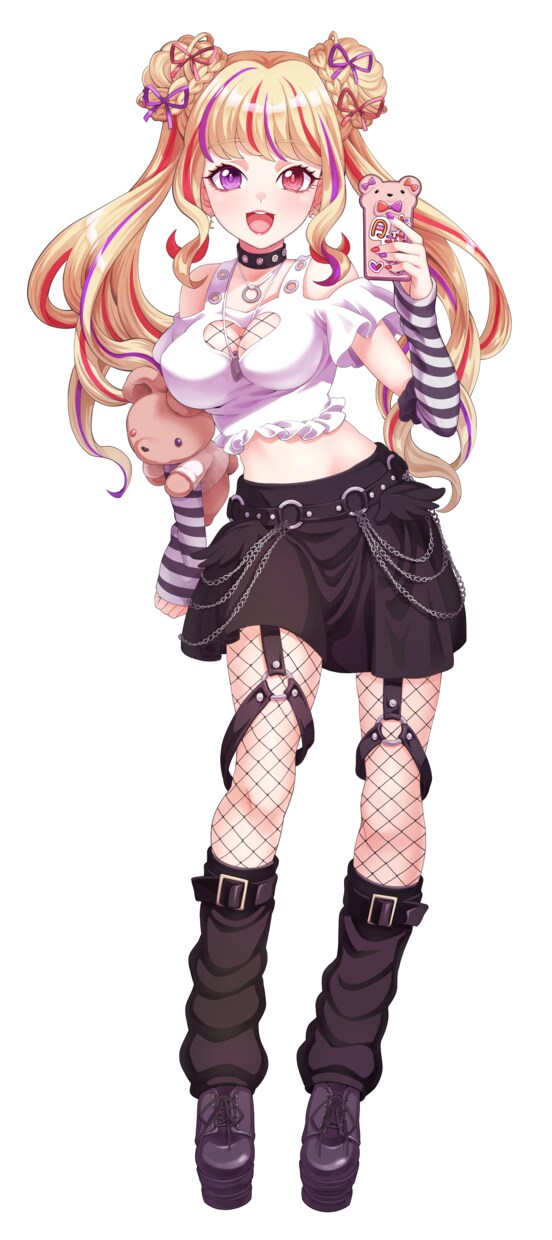 iriam用立ち絵イラスト作成承ります アニメ調のキャッチーな絵柄の立ち絵イラストをご提供します！ イメージ7