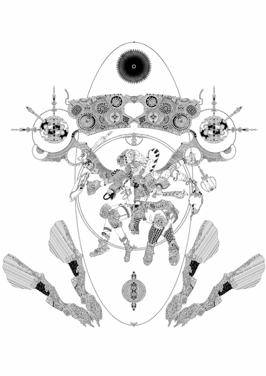 イラストデザイン  フライヤーなど描きます サイケデリックなデザインや。細かい抽象的なものが得意です。 イメージ3