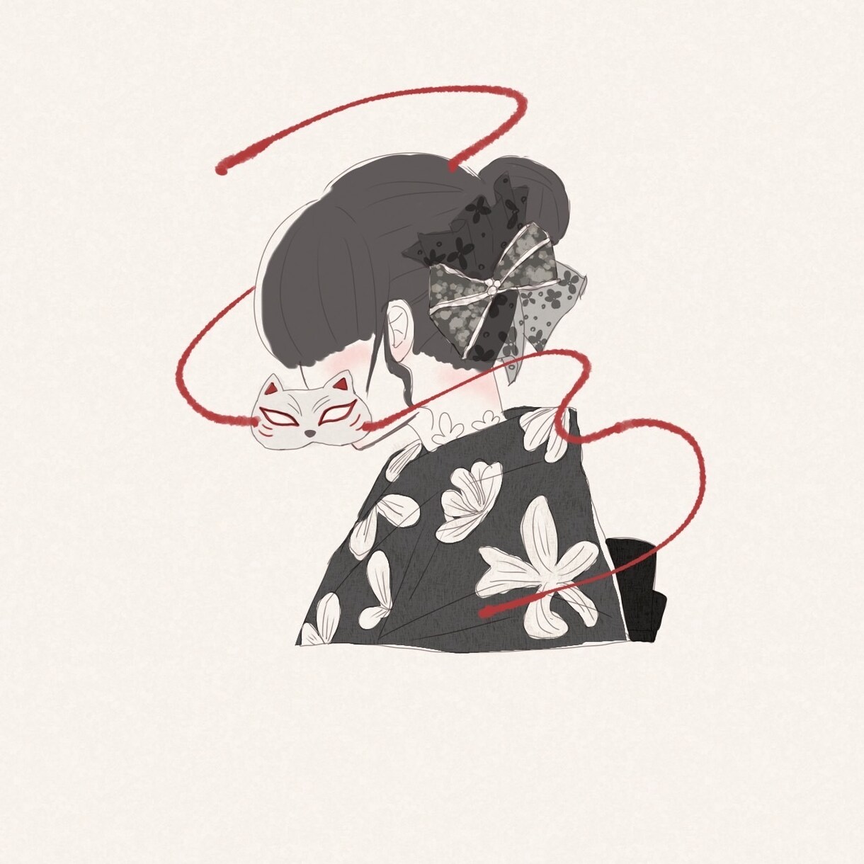あわい、表情を描かないイラスト・アイコンを描きます ご依頼主様の世界観をイラストに イメージ3