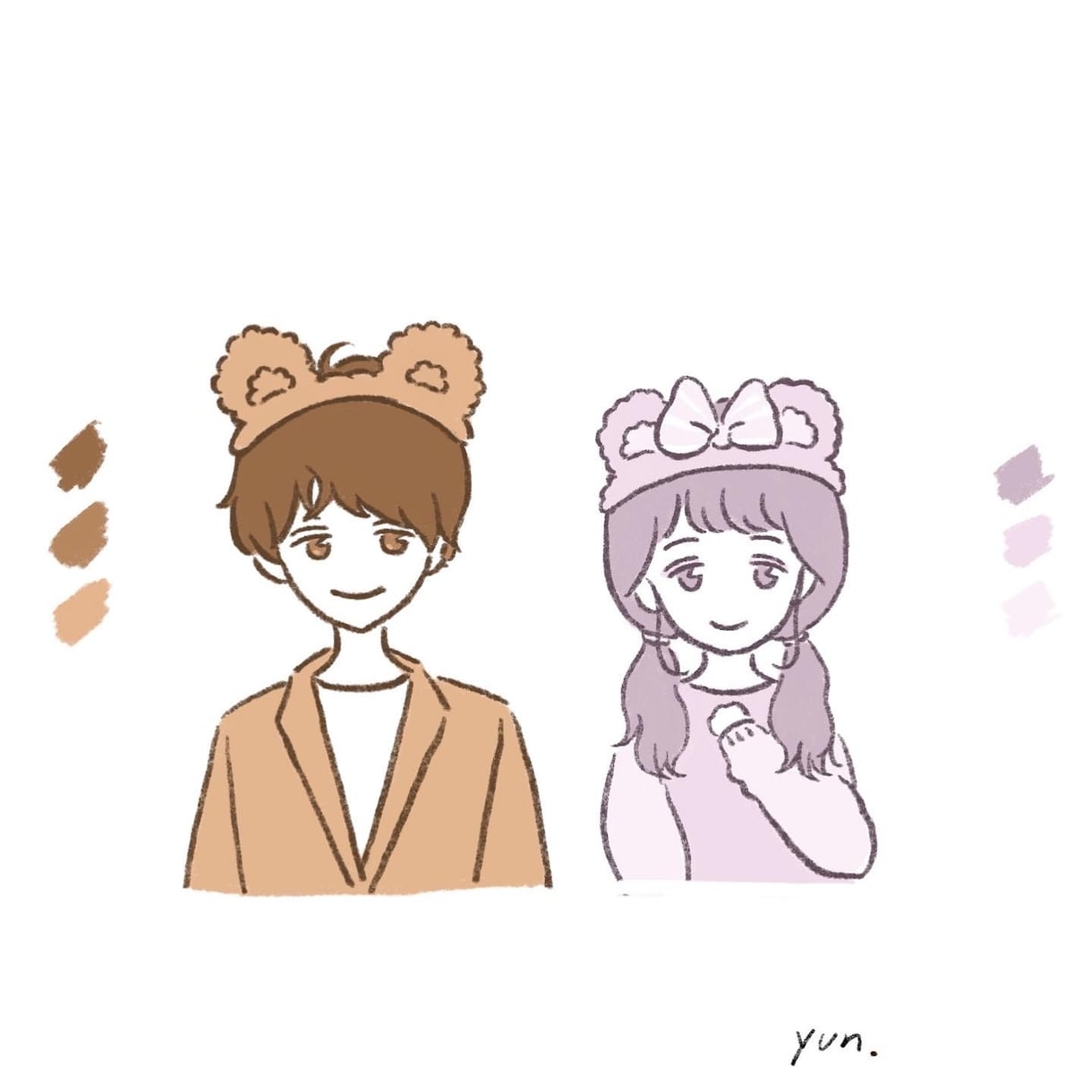 snsアイコンにおすすめします 似顔絵のかわいいイラストをしましょう！ イメージ2