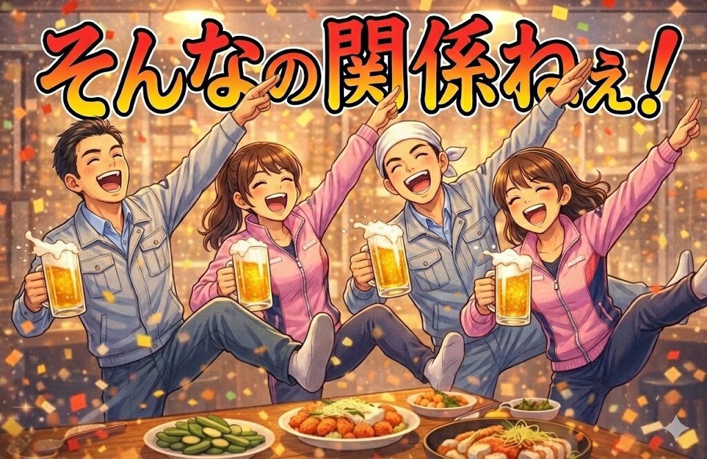 何も頑張ってないけどそんなの関係ねえ打ち上げします 街中華｜サボろう｜ワクワク｜理由なんか要らん｜ヤケクソ イメージ3