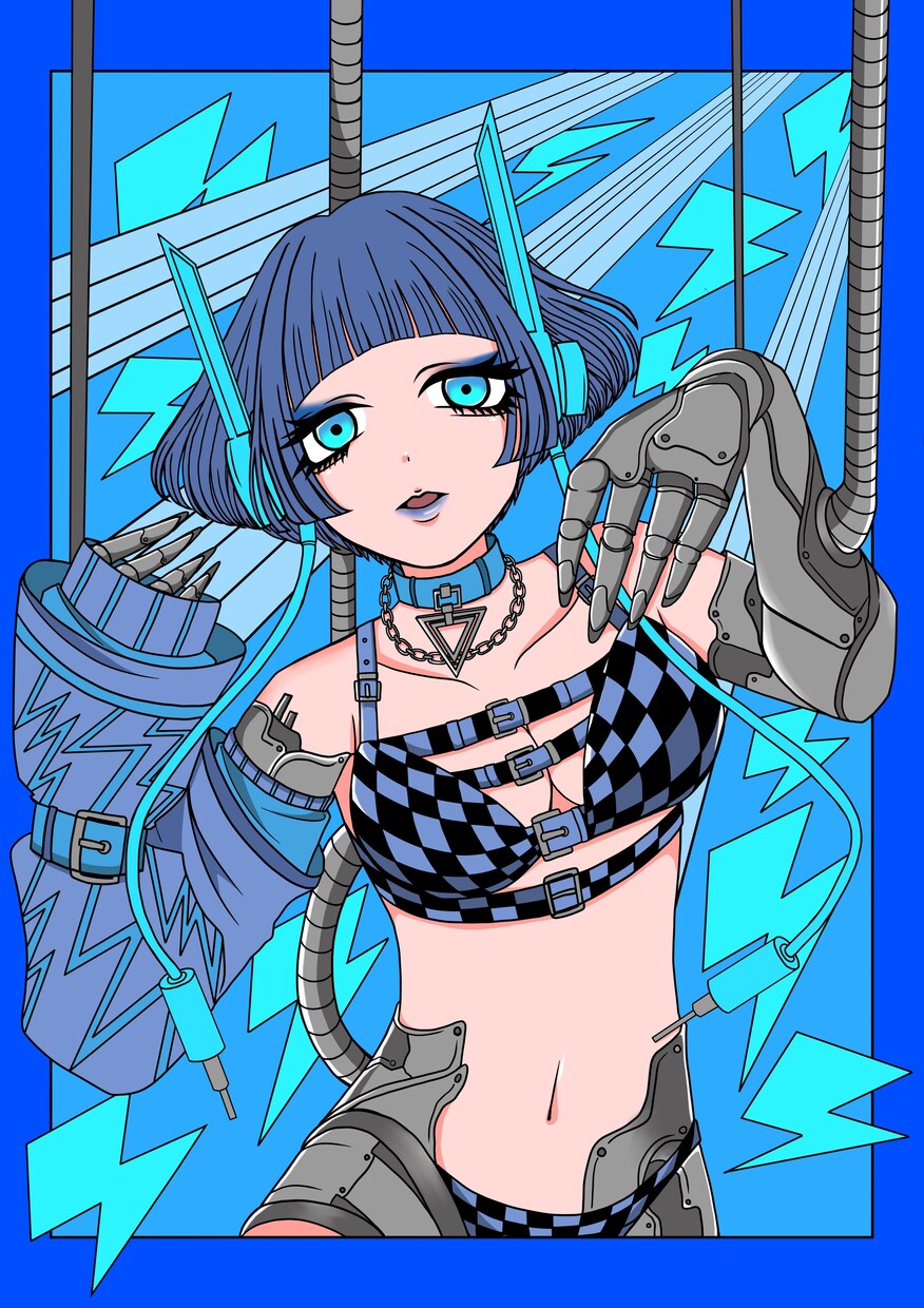 派手でファッショナブルな女の子描きます 派手で可愛い女の子のイラストが必要な方必見！！！ イメージ1