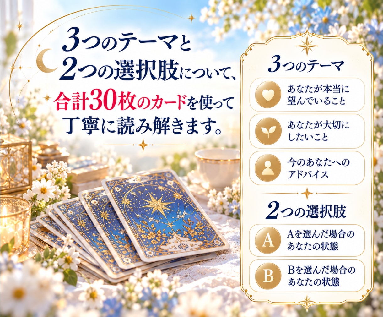 恋愛・婚外｜選択に迷うあなたの本音を読み解きます 詳細説明不要｜自分の気持ちと向き合うための鑑定をお届けします イメージ5