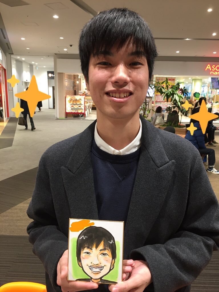 ミニ色紙による１〜２名様似顔絵をお描き致します 低価格によるお試しやちょっとしたプレゼントにオススメです。 イメージ10