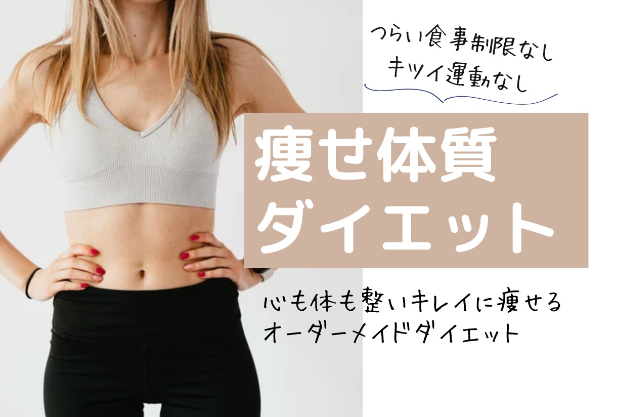 1ヶ月食事写真送るだけ！ダイエットサポートします 食事アドバイス＋カウンセリングで痩せ体質へ イメージ1