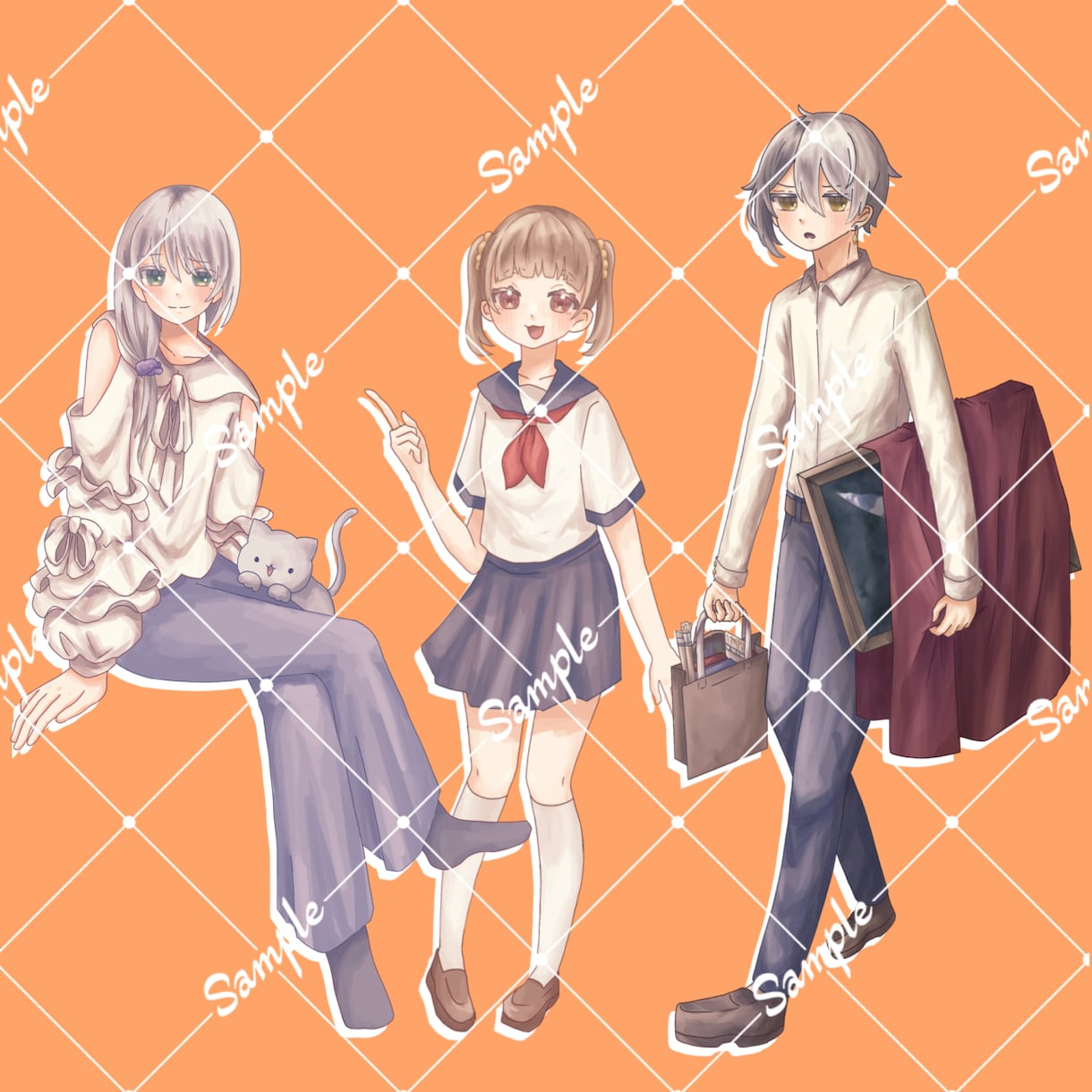 TRPG/コテキャ/立ち絵イラスト制作します 柔らかで可愛いイラストで立ち絵制作しています！ イメージ2