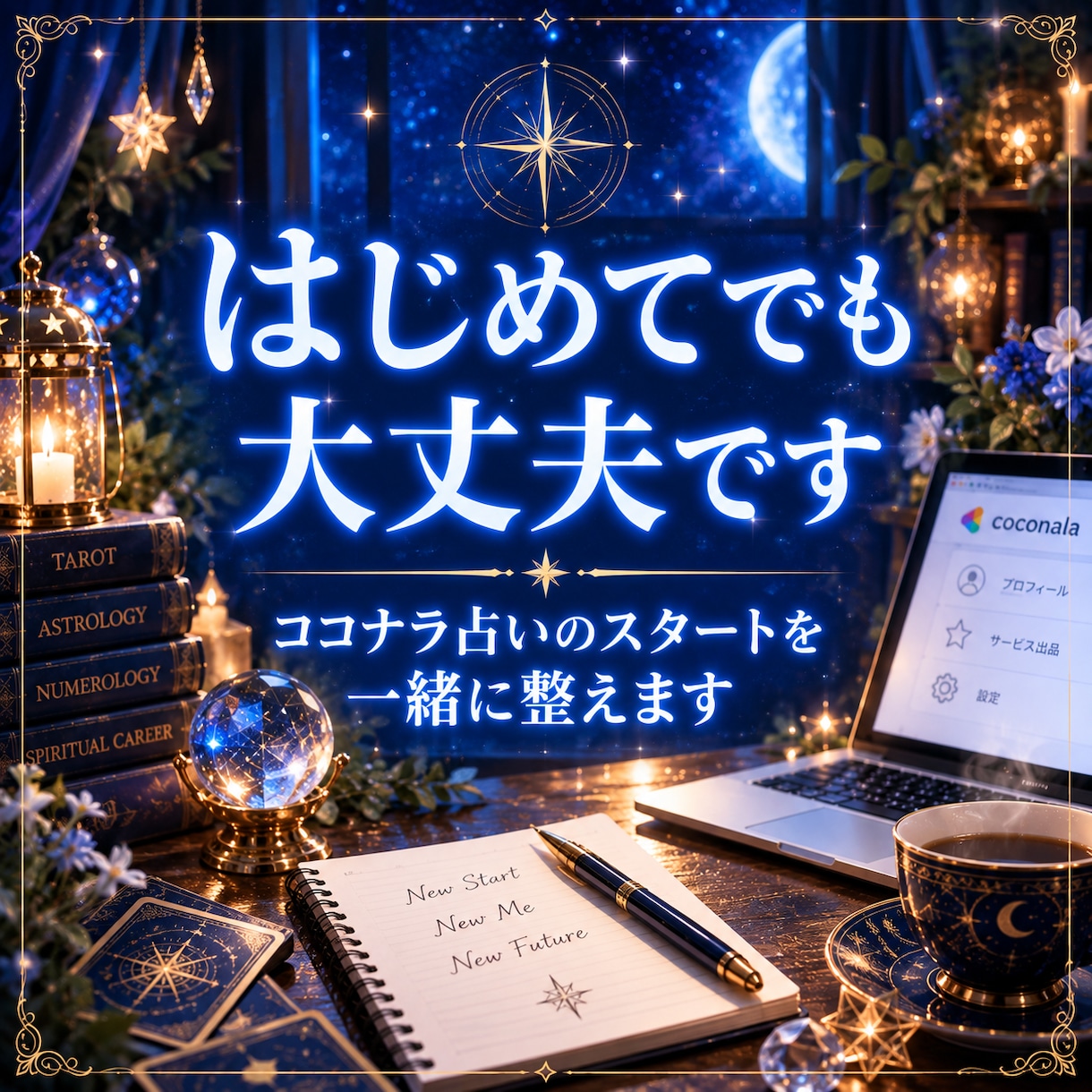 ココナラ占いのスタートを丁寧にサポートします 初心者歓迎！プロフィール・サービス作りを一緒に整えます イメージ2