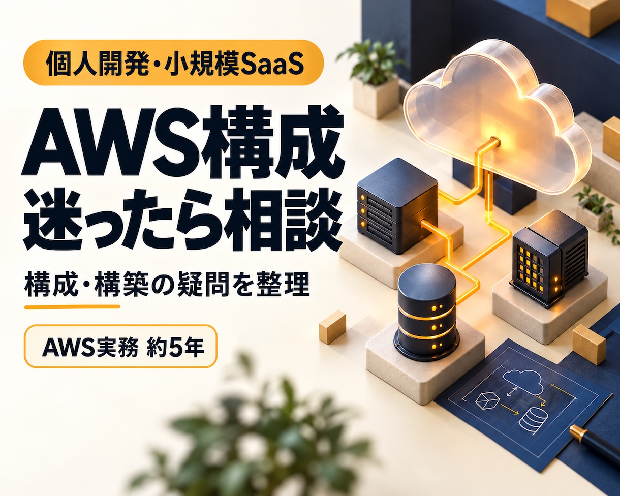 11/18まで30%オフでAWS構成相談に乗ります 11/18まで30%オフ｜60分の個別相談 イメージ1
