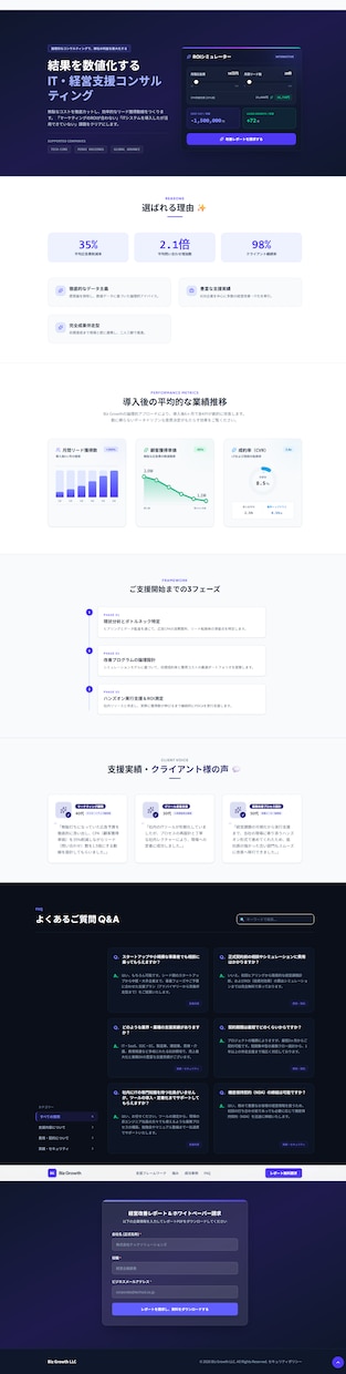 課題を解決する高品質高機能なSPA・LP作ります デザイン×高度な技術力で、ビジネスを加速させるWeb制作 イメージ5