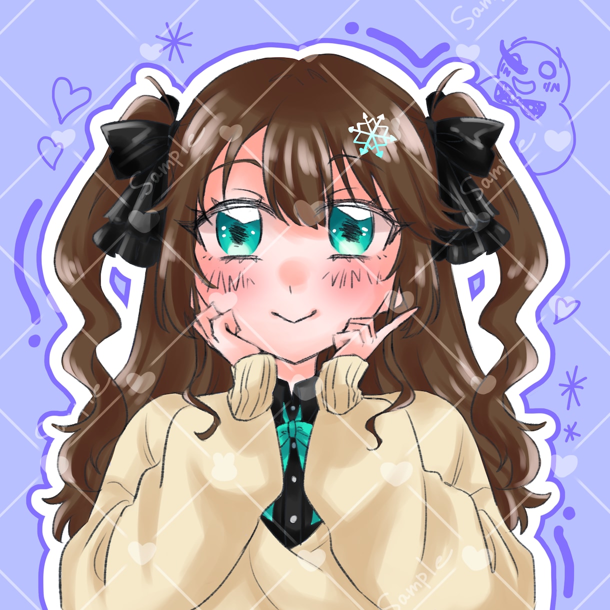 あなただけのアイコン作成します 自身のオリキャラや似顔絵などを可愛いアイコンにしませんか？ イメージ5