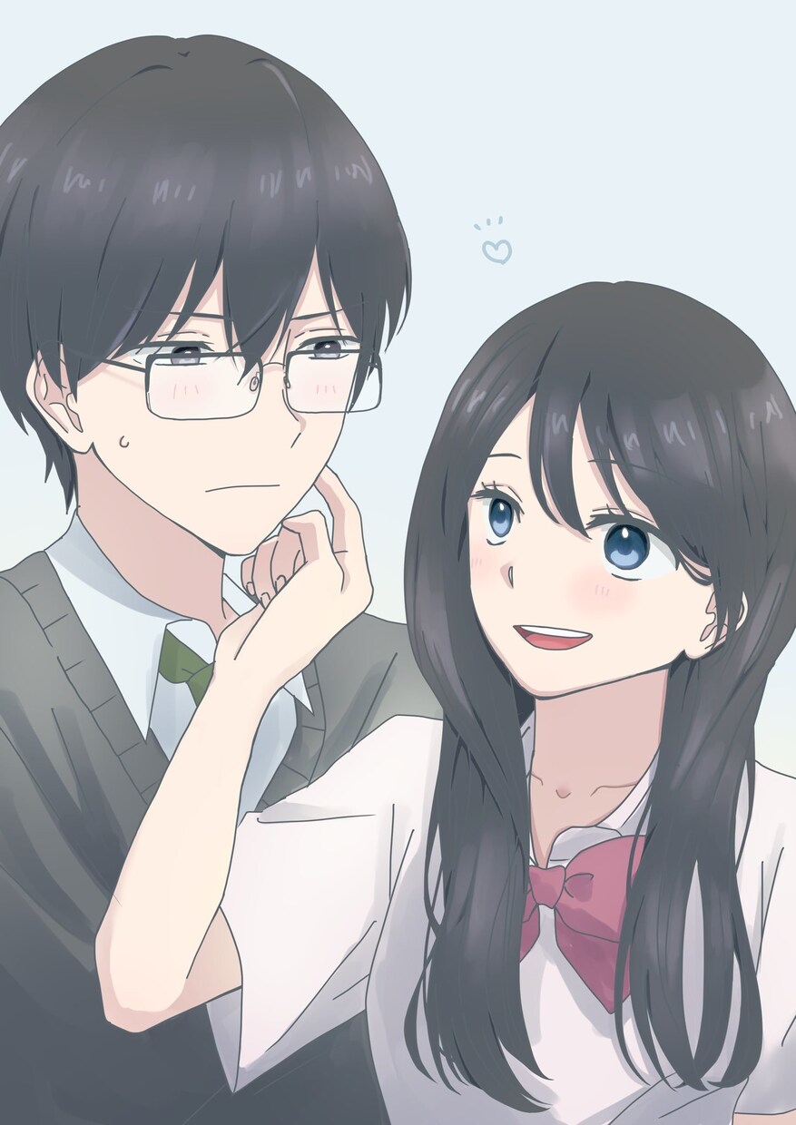 オリジナルのキャラ、似顔絵風のイラストを描きます 透明感を意識した綺麗なイラストを心がけています✨ イメージ4
