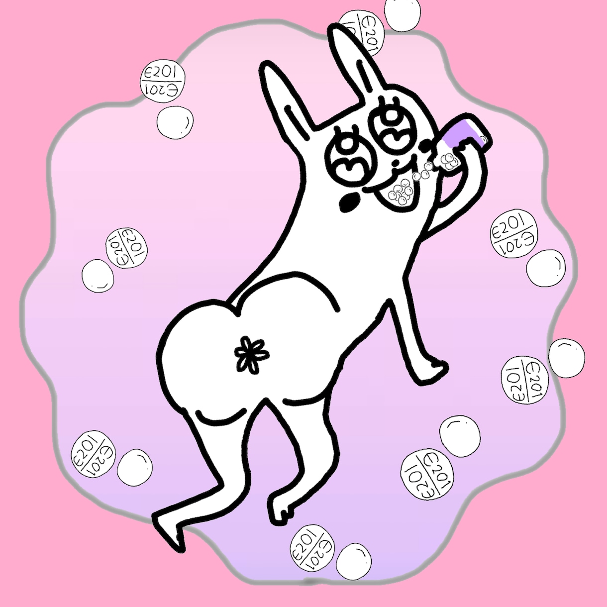 ゆるふわダークなイラストつくります インフルエンサー様のアイコン作成実績有！下ネタ病み垢薬漬 イメージ3