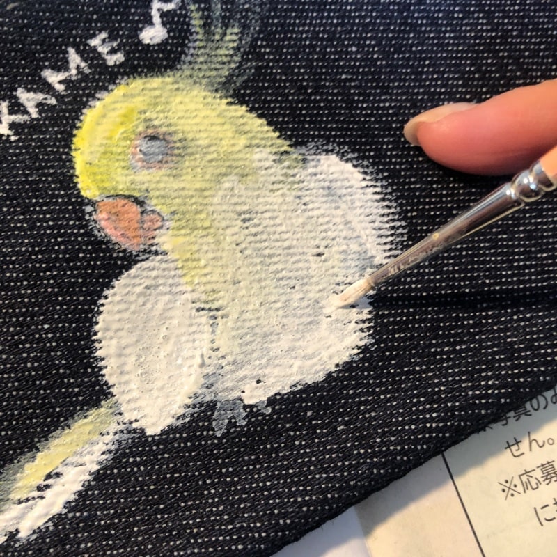 送料無料♥うちの子デニム風ペンケース 作ります ペット似顔絵師がうちの子ペンケースをお作りします イメージ4