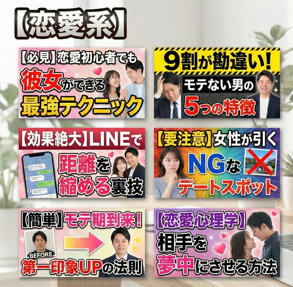 思わずタップされるサムネイルを制作します YouTube用の魅力あるサムネイルを作成します イメージ5