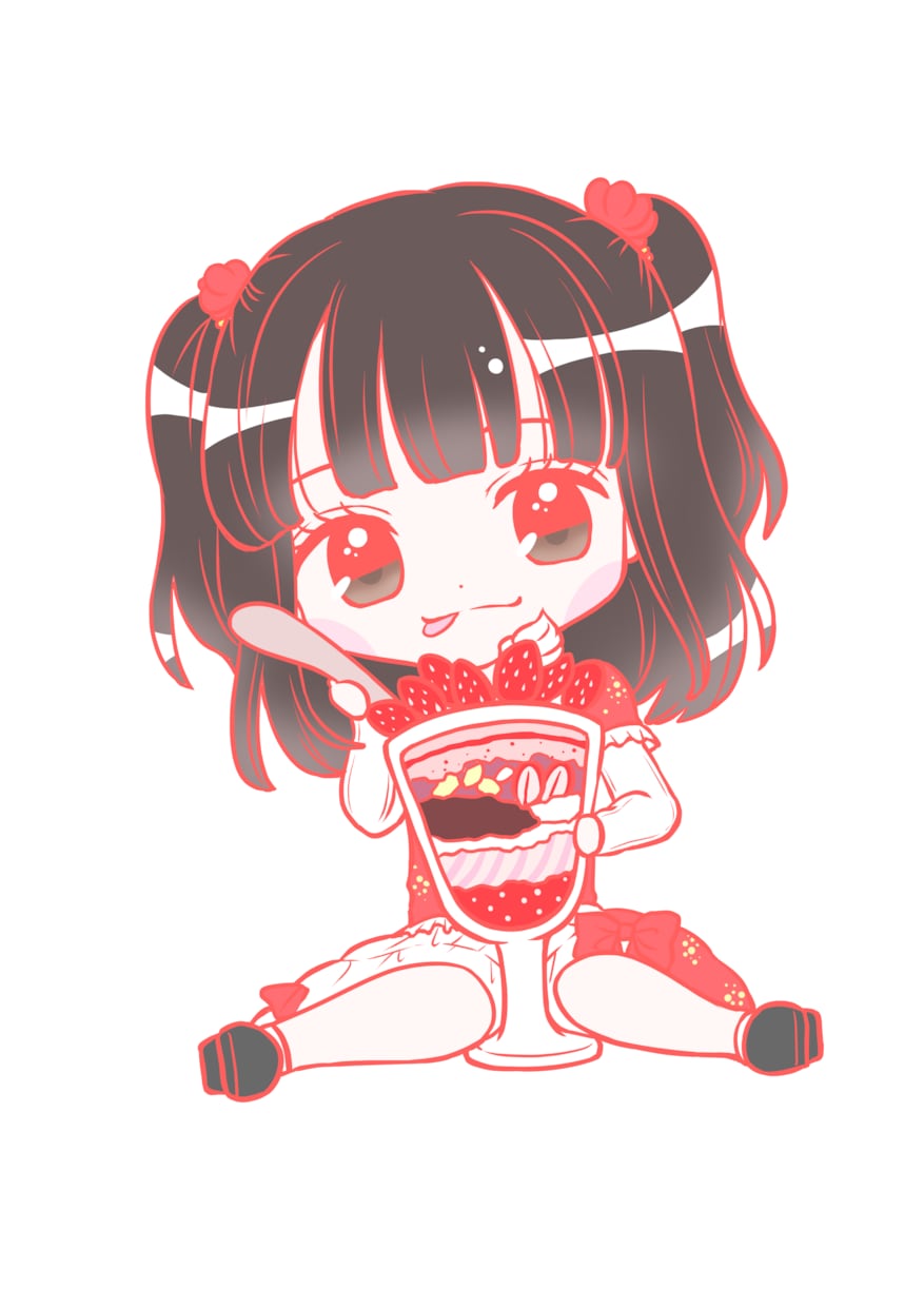 ゆめかわいい！ちびキャライラスト、描きます パステルカラーの色味を使って、着色いたします！ イメージ1
