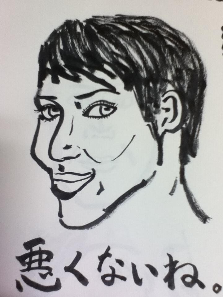 筆ペンで似顔絵描きます。 イメージ1