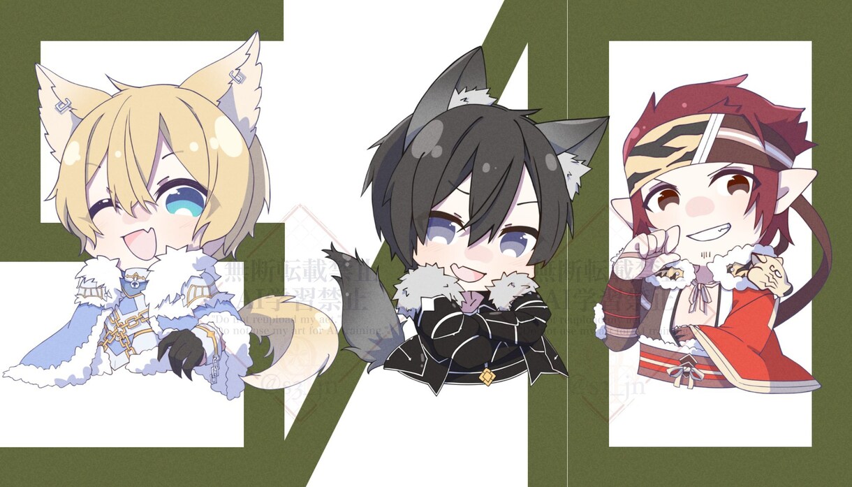 デフォルト絵作成いたします シンプルかつ可愛いデフォルト絵 イメージ2