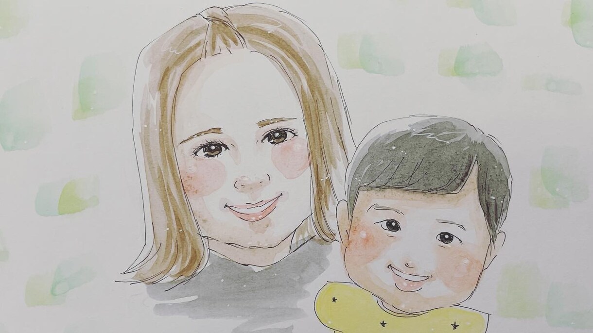 色紙に似顔絵描きます 手描きで描きます。優しく柔らかい雰囲気が得意です。 イメージ8