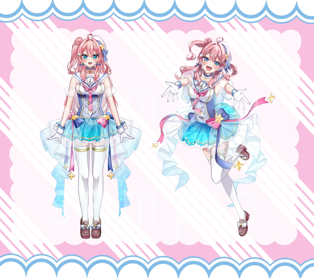 かわいい立ち絵＆VTuber用パーツ分け制作します キャラデザから一括対応可能です！ イメージ3