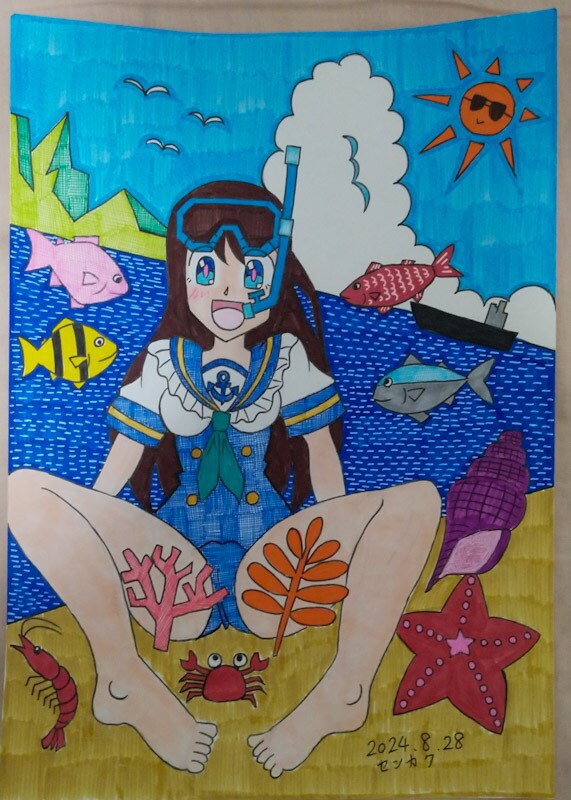A4でアナログのオリジナルイラストを描きます アナログのオリジナルイラストなら線描く書房がオススメ イメージ6