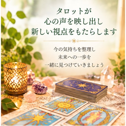 タロットであなたの悩みに丁寧に寄り添います 元大学教授があなたのお話を丁寧に伺います イメージ2