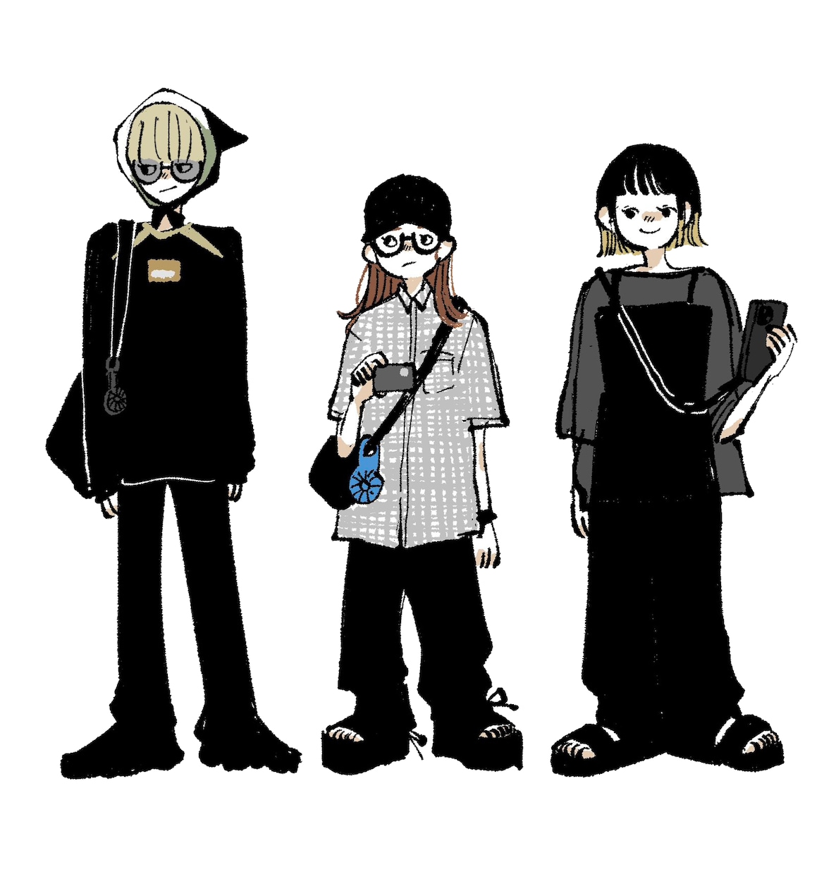 ゆるい人物イラストを描きます 眺めていたくなるような、飾りたくなるようなイラストを。 イメージ1