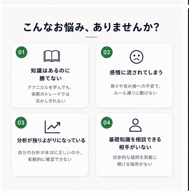 個別相談で相場のエッセンスをレクチャーします 相場観の獲得に伴走します！個別で資料作成も！ イメージ2