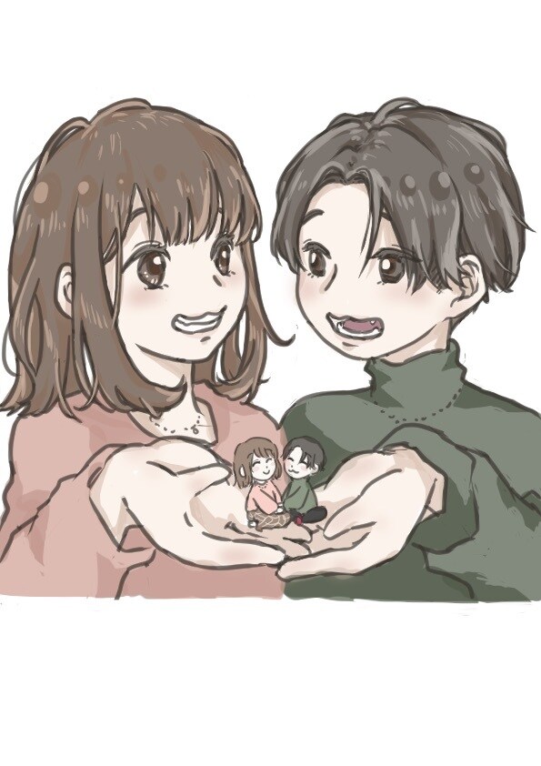2次元3次元似顔絵お描きします 推し、友達、パートナー、動物…etc イメージ2