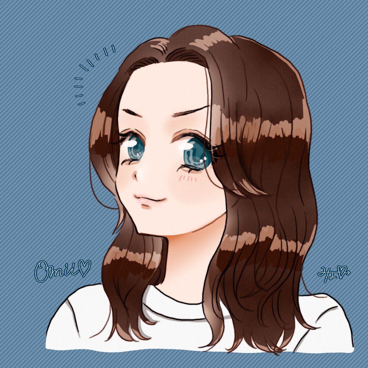 少女漫画系の可愛らしいアイコン描きます キラキラでサラサラでうるうるなイラストをお探しの方どうぞ！ イメージ2
