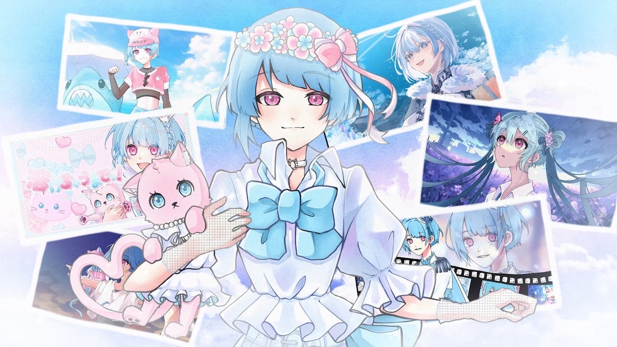 可愛い系メイン！理想のキャラクター描きます 衣装おまかせのコテキャ依頼なども承ります！ イメージ1