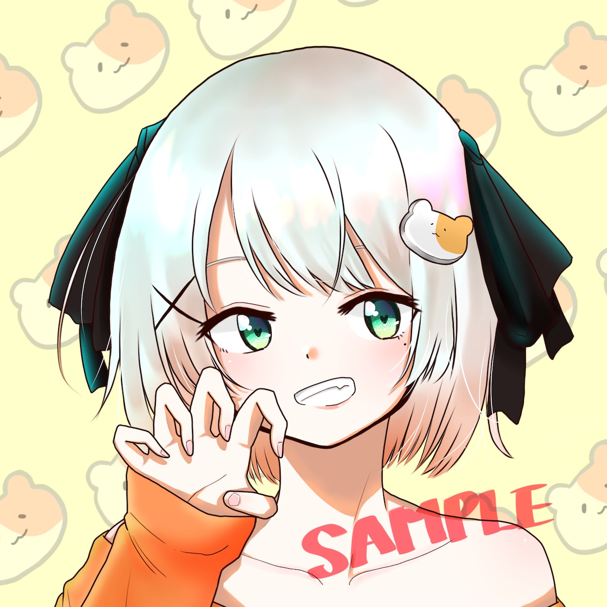SNSのアイコン等に！正方形イラストお描きします 可愛い女の子のイラストをお求めの方へ！お好きな絵柄を選べます イメージ3